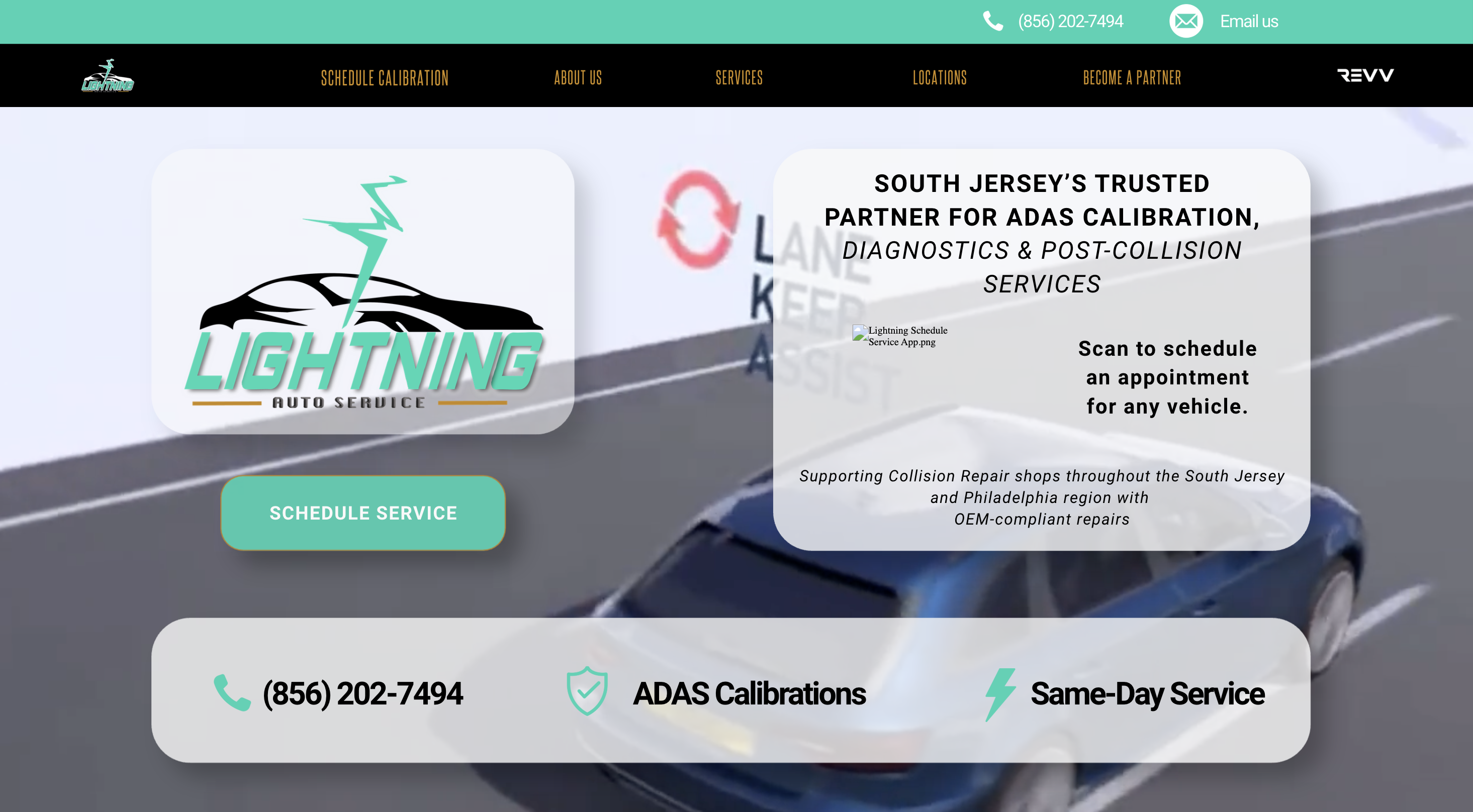 Lightning Auto Service website preview